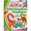 Capa do livro Como é bom Colorir! Dinossauros Simpáticos