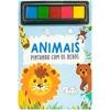 Capa do livro Pintando com os Dedos: Animais