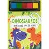Capa do livro Pintando com os Dedos: Dinossauros