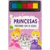 Capa do livro Pintando com os Dedos: Princesas
