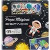 Capa do livro Peças Mágicas - Um livro com velcro: Espaço