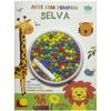 Capa do livro Arte com Pompom! Livro Divertido: Selva